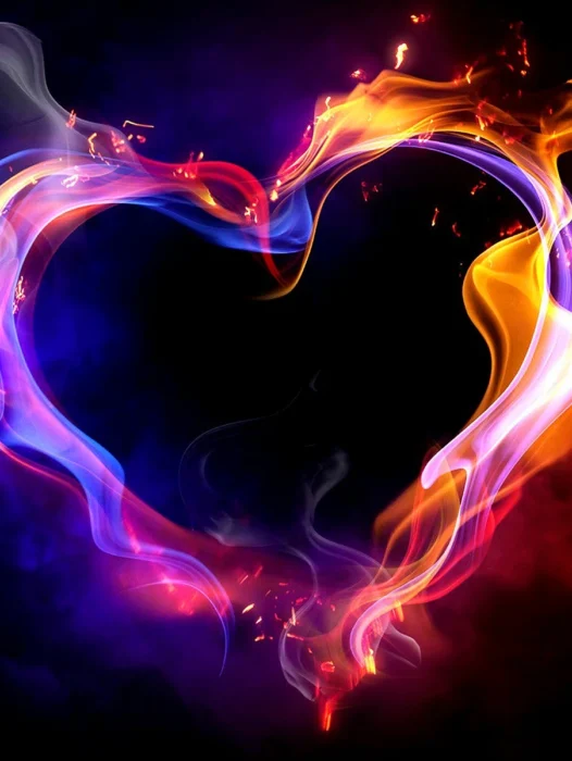Fire Heart Wallpaper