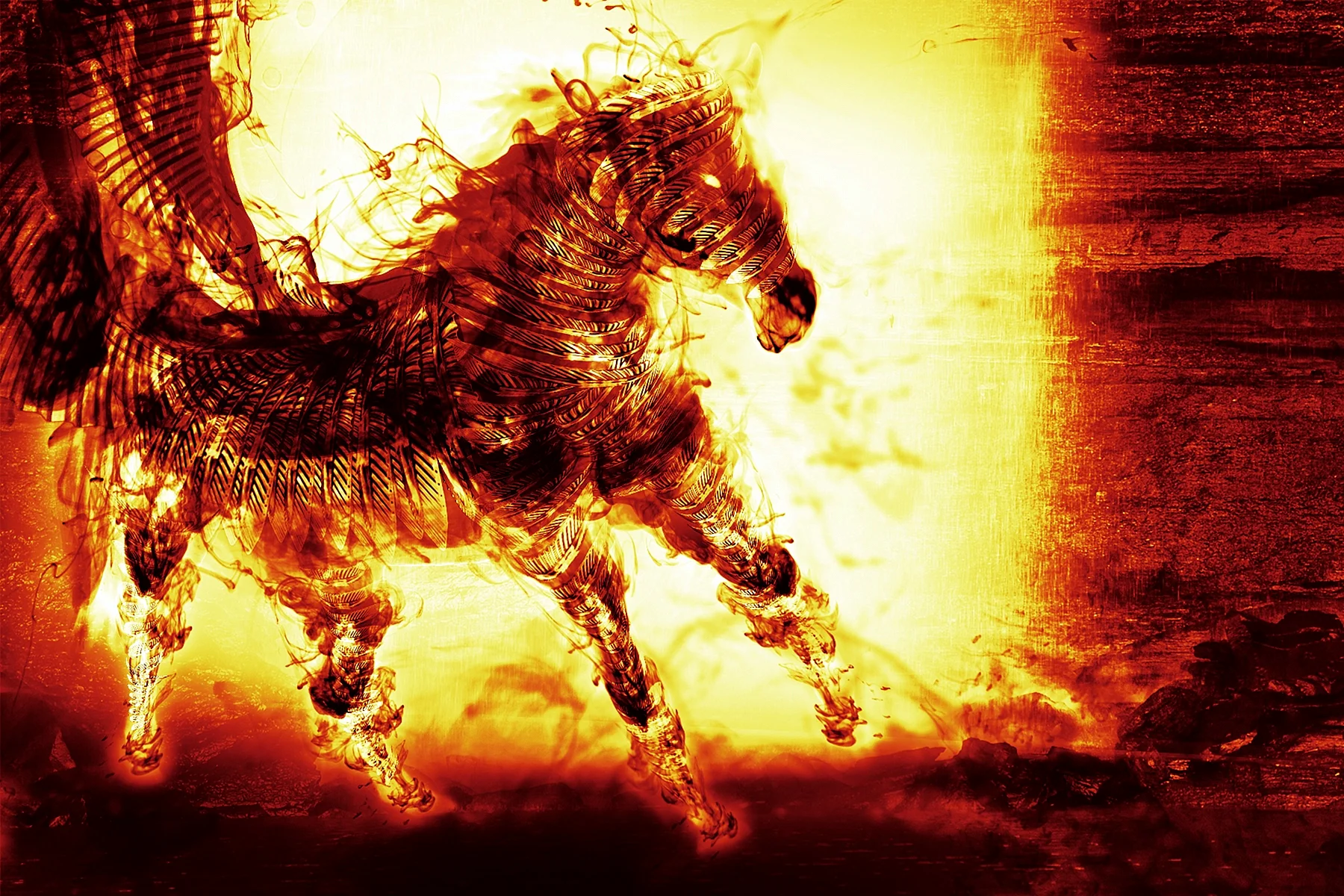 Fire Horse Wallpaper