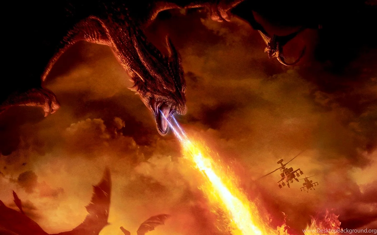 Fire-Breathing Dragon Wallpaper