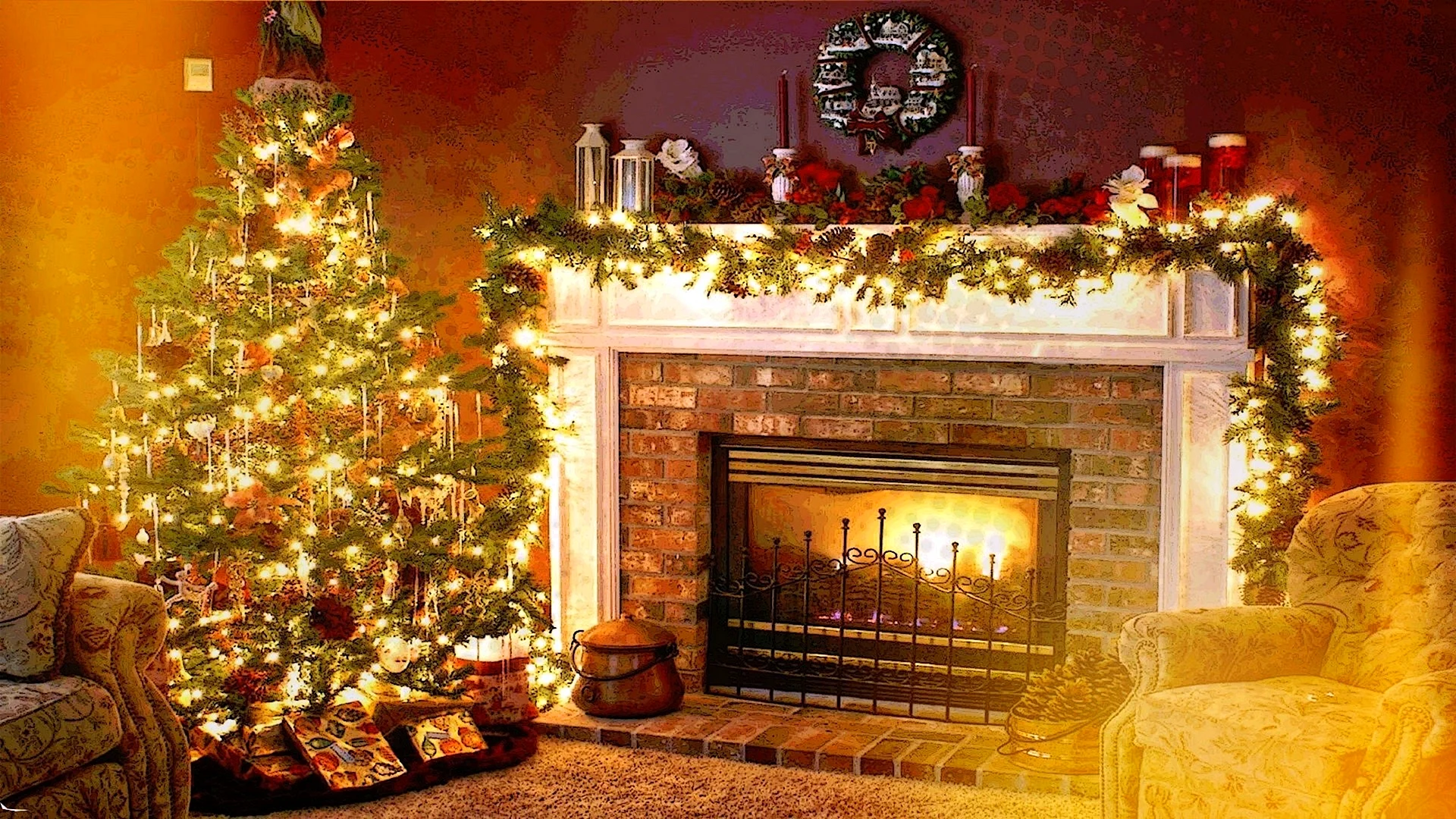 Fireplace Wallpaper