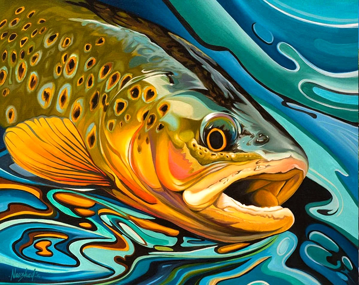 Fish Painting Wallpaper