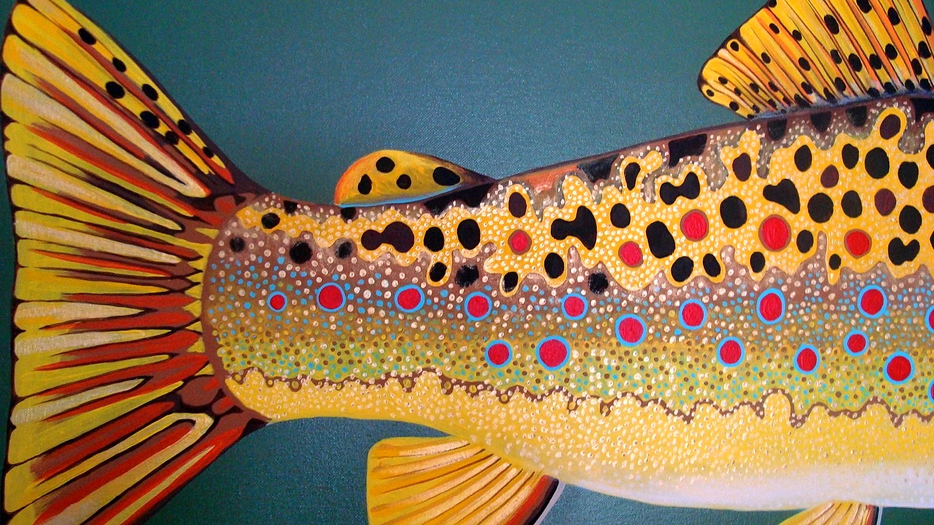 Fish Rainbow Trout Skin Wallpaper