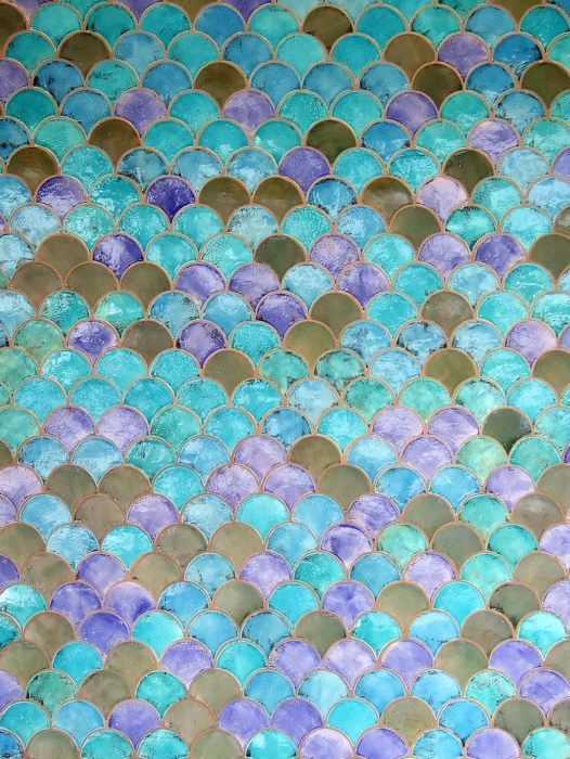 Fish Scale Tiles Wallpaper