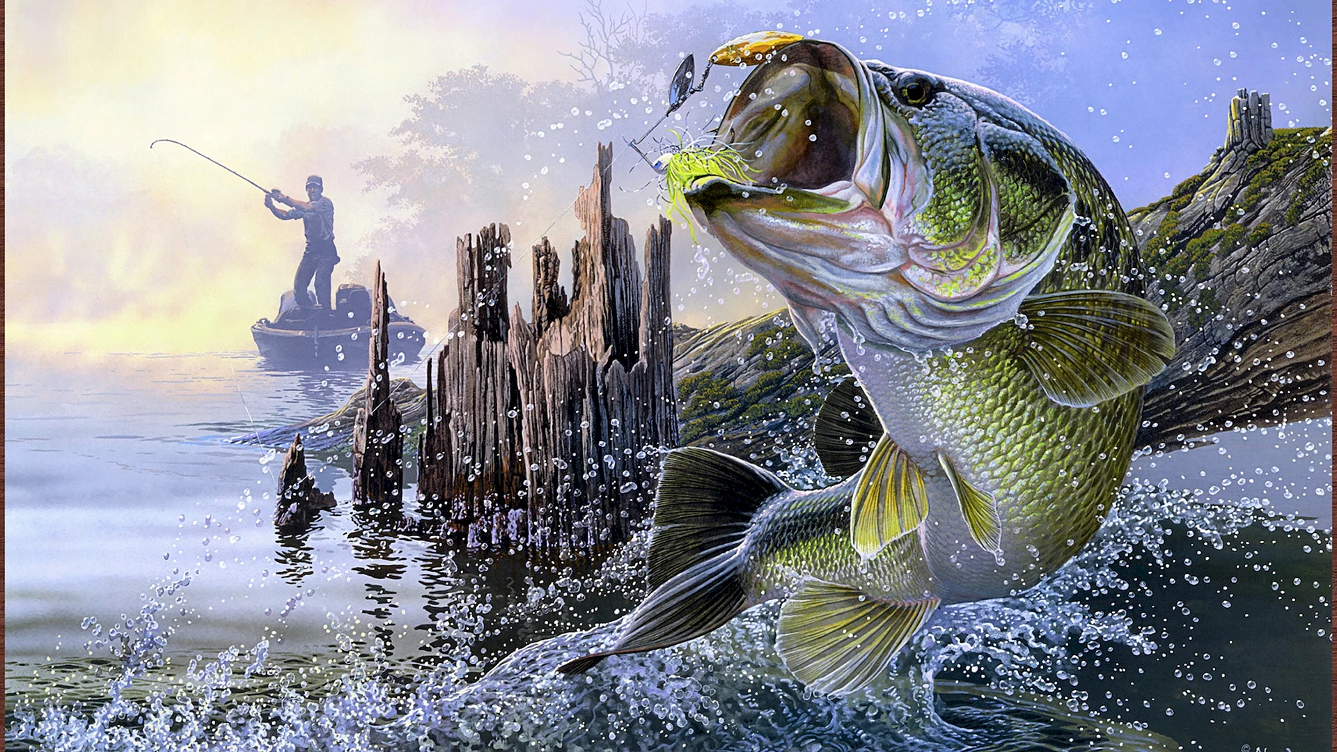 Fishing Poster Wallpaper