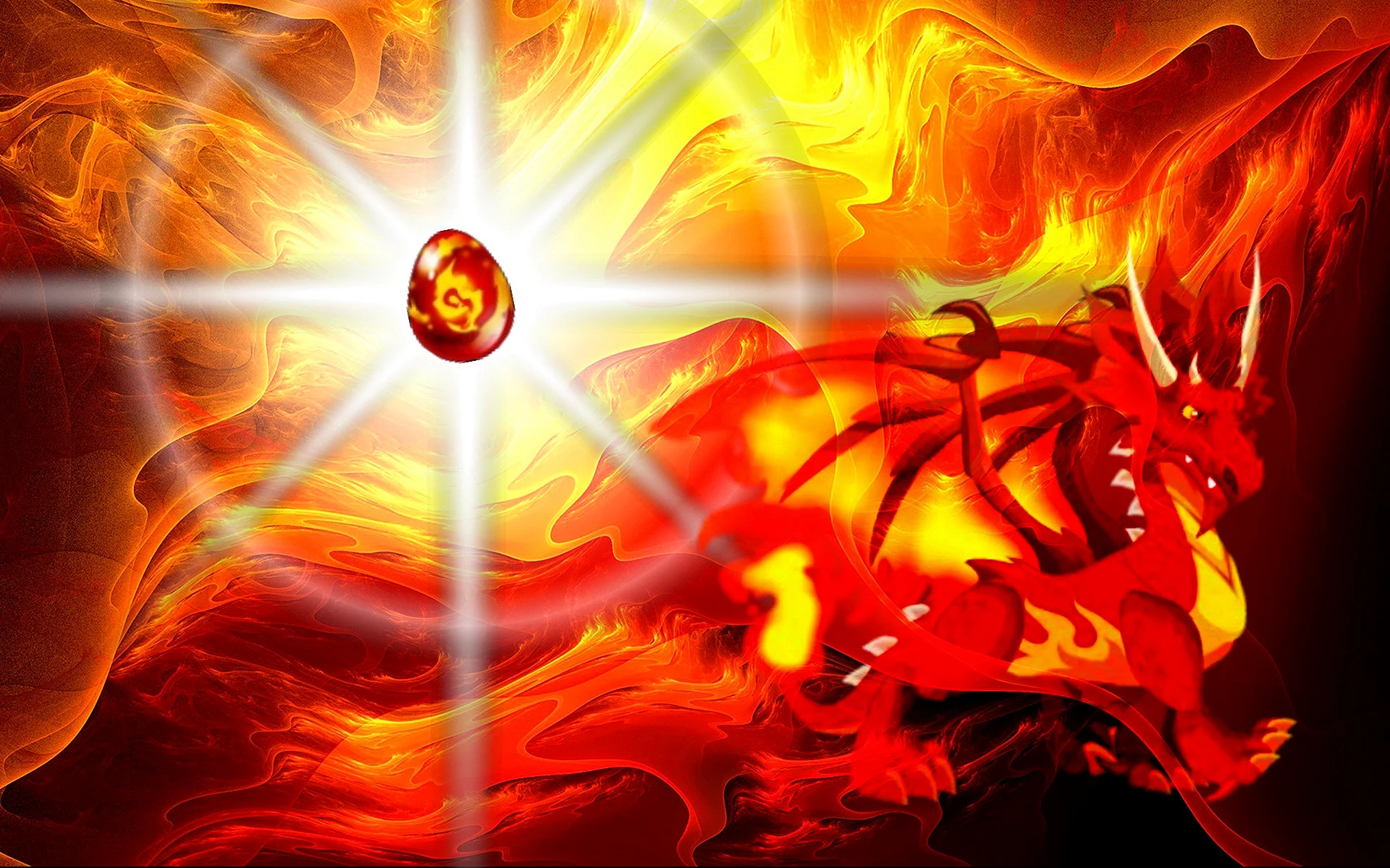 Flame Dragon Wallpaper