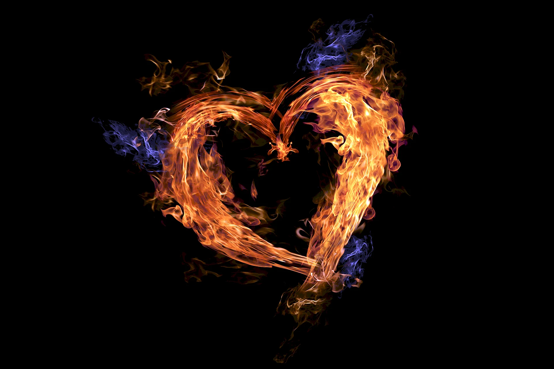 Flame Heart Wallpaper