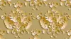 Floral Damask Golden Wallpaper