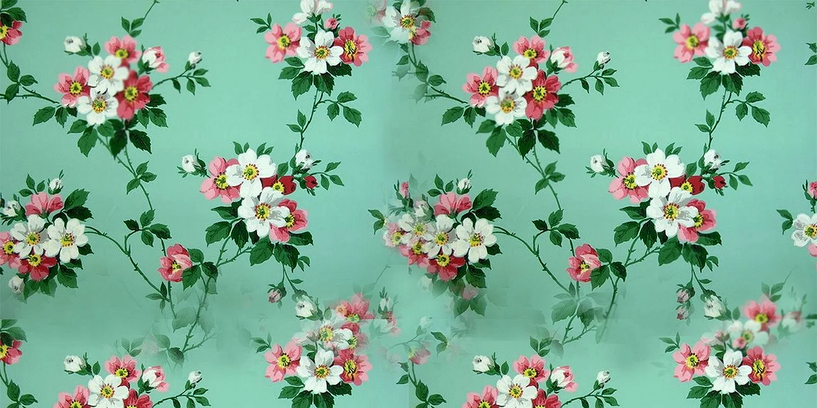 Floral Print Wallpaper