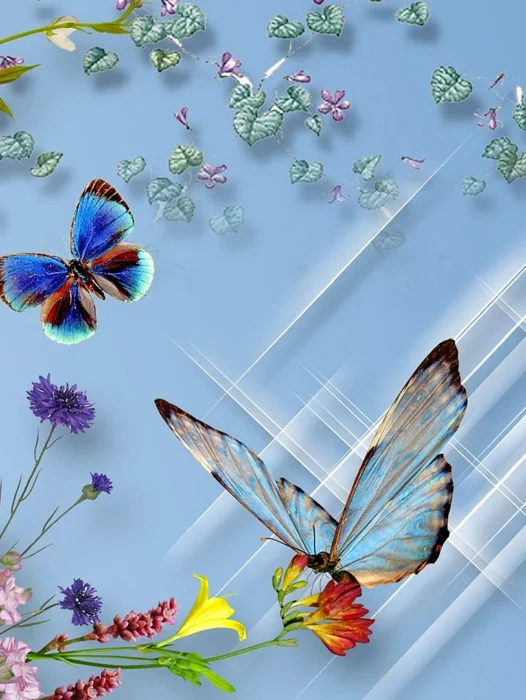 Flower Butterfly Wallpaper