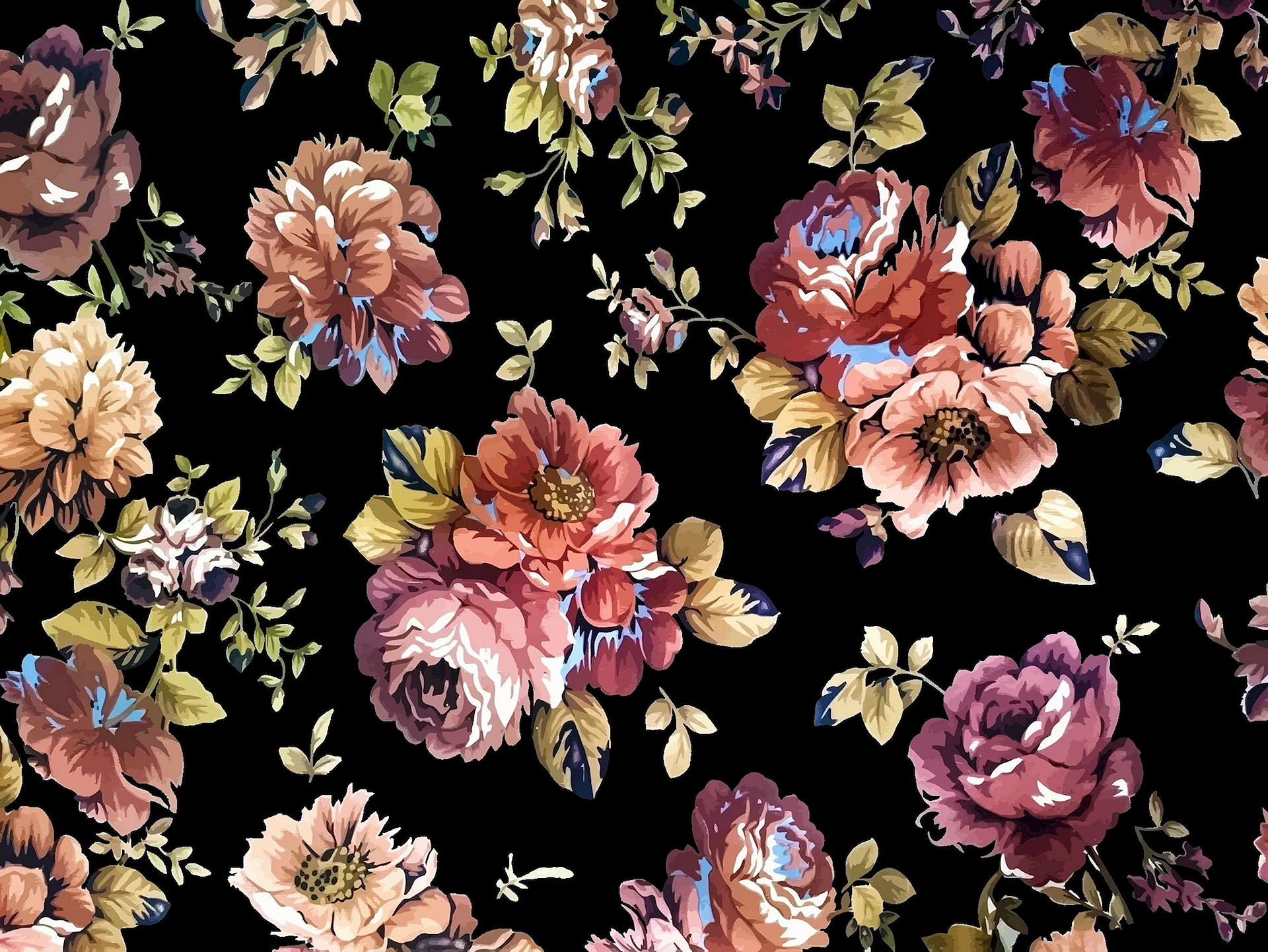 Flower Pattern Wallpaper