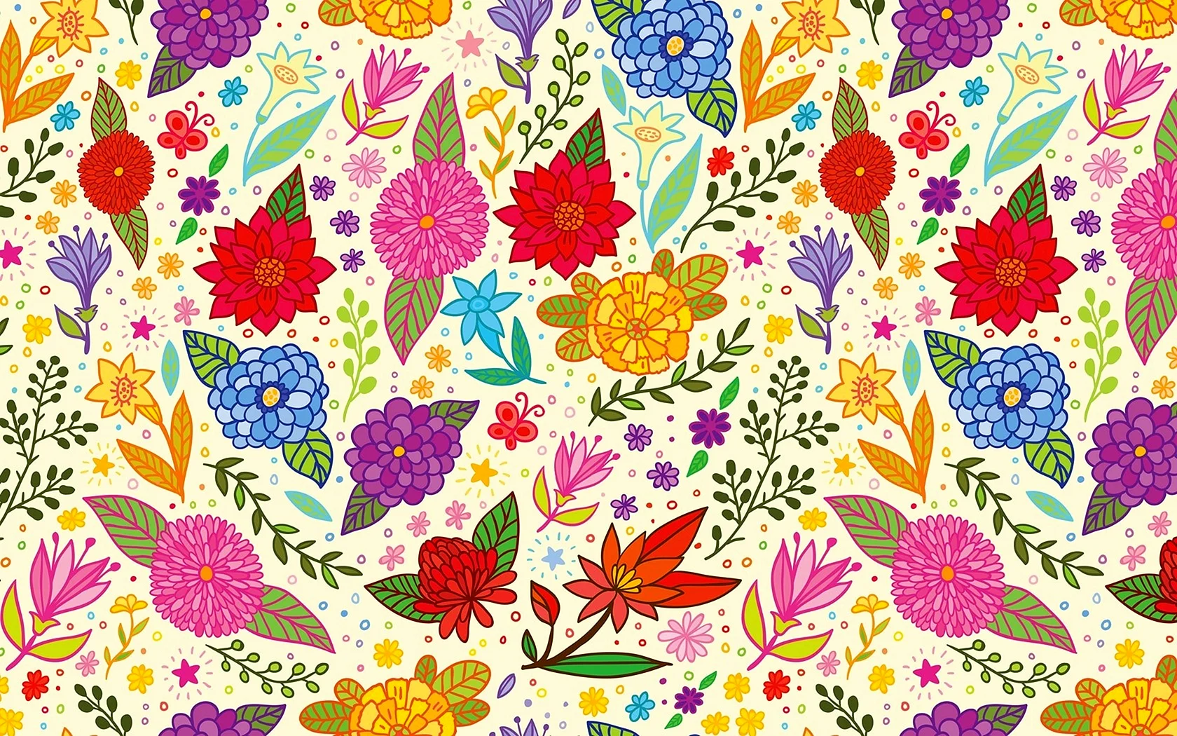 Flower Pattern Wallpaper