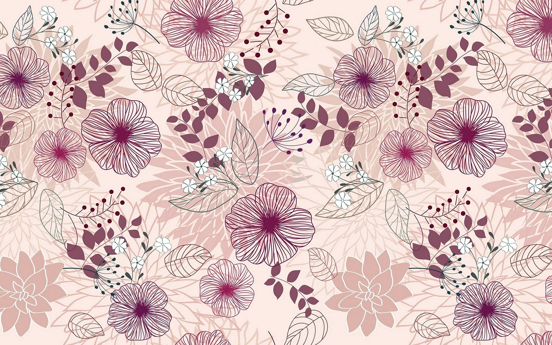 Flower Pattern Wallpaper