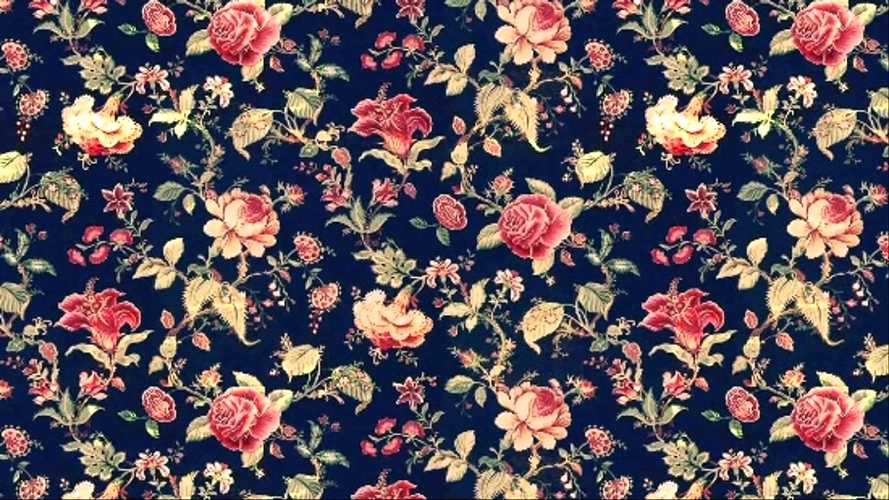 Flower Repeat Pattern Wallpaper