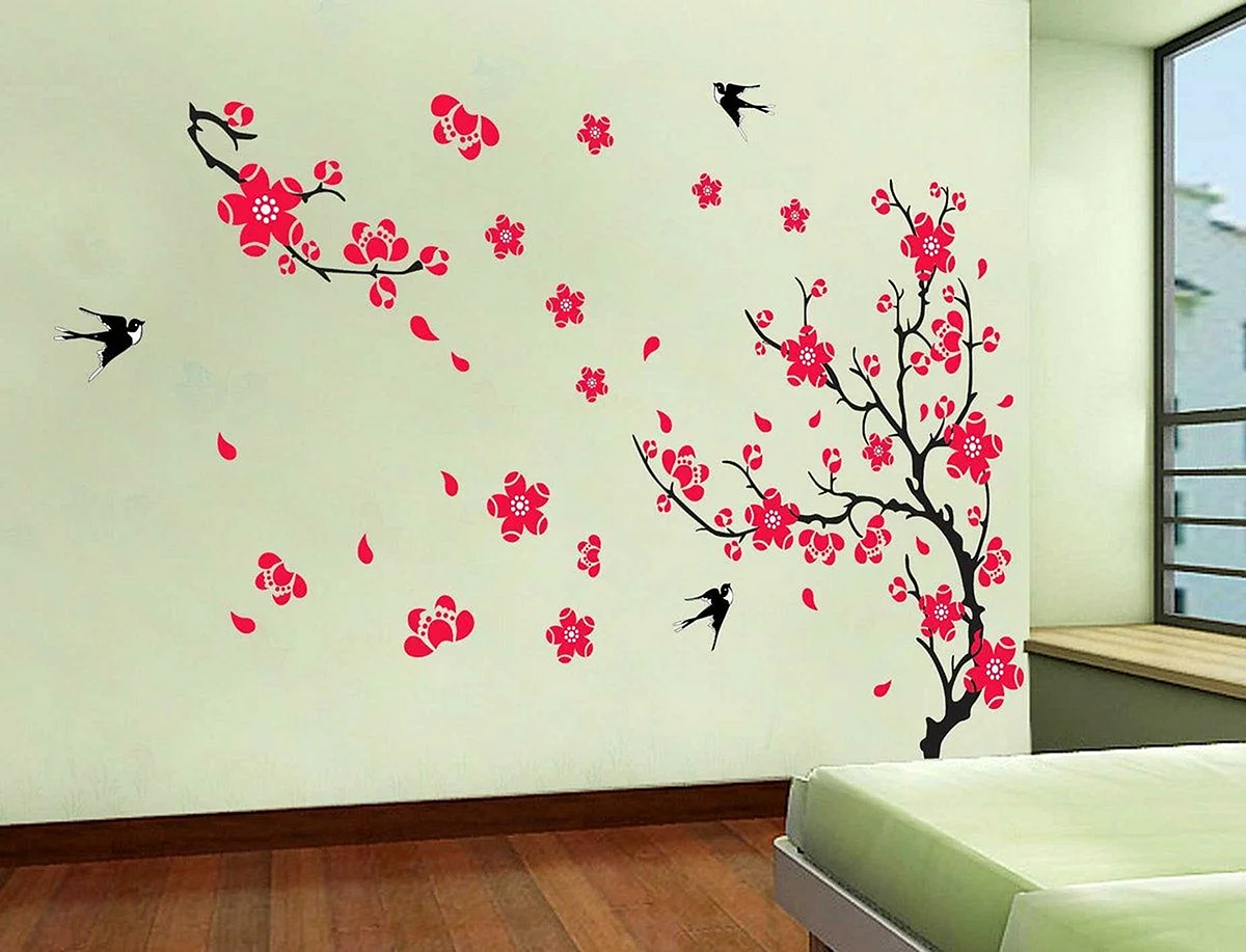 Flowers Wall Stickers Wallpaper