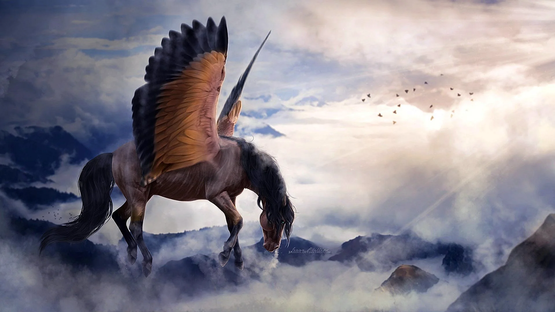 Flying Horse Wallpaper