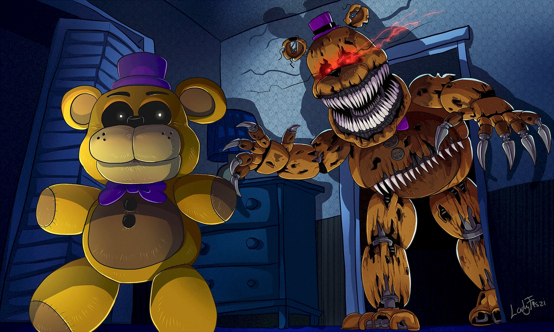 Fnaf Fredbear Wallpaper