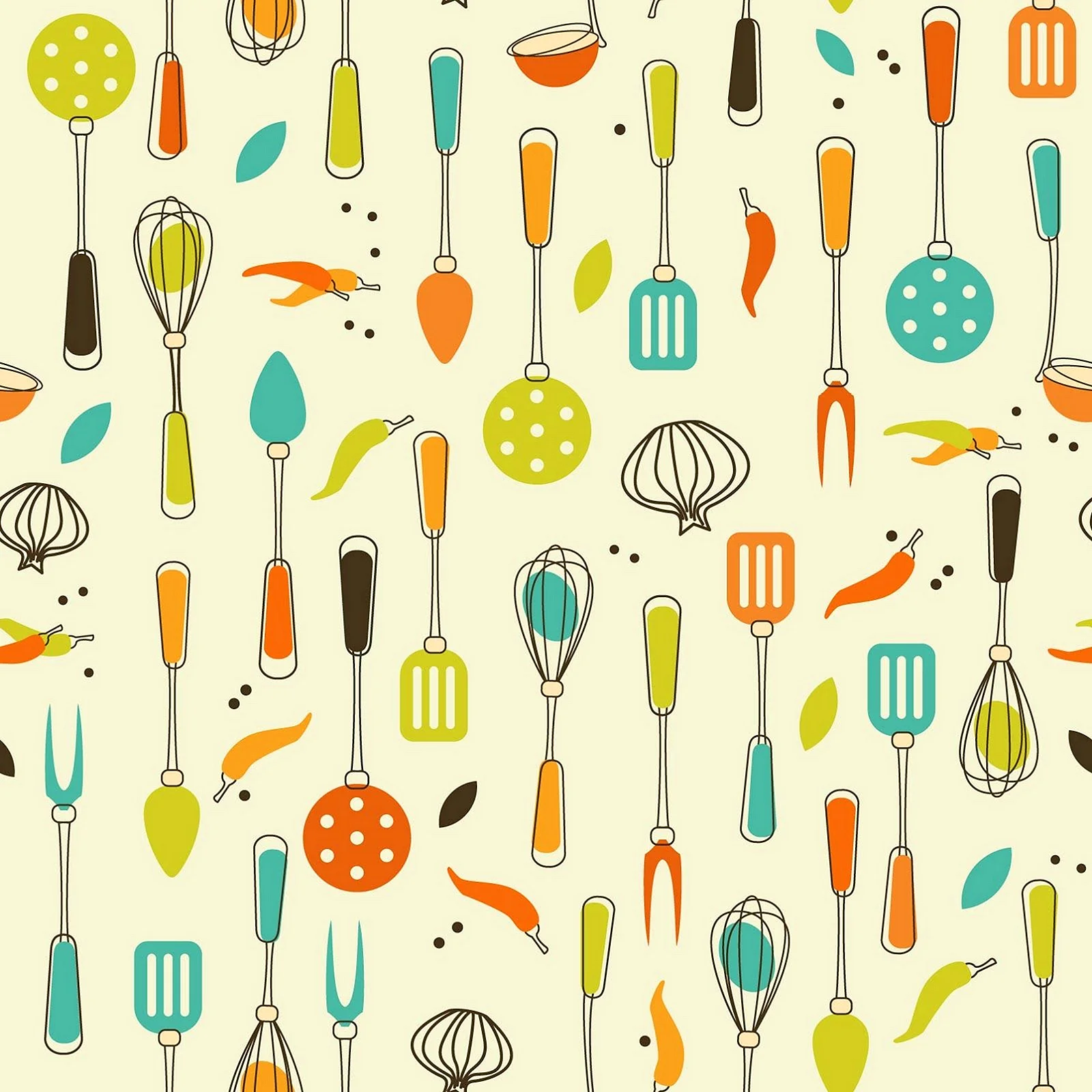 Food Pattern Wallpaper