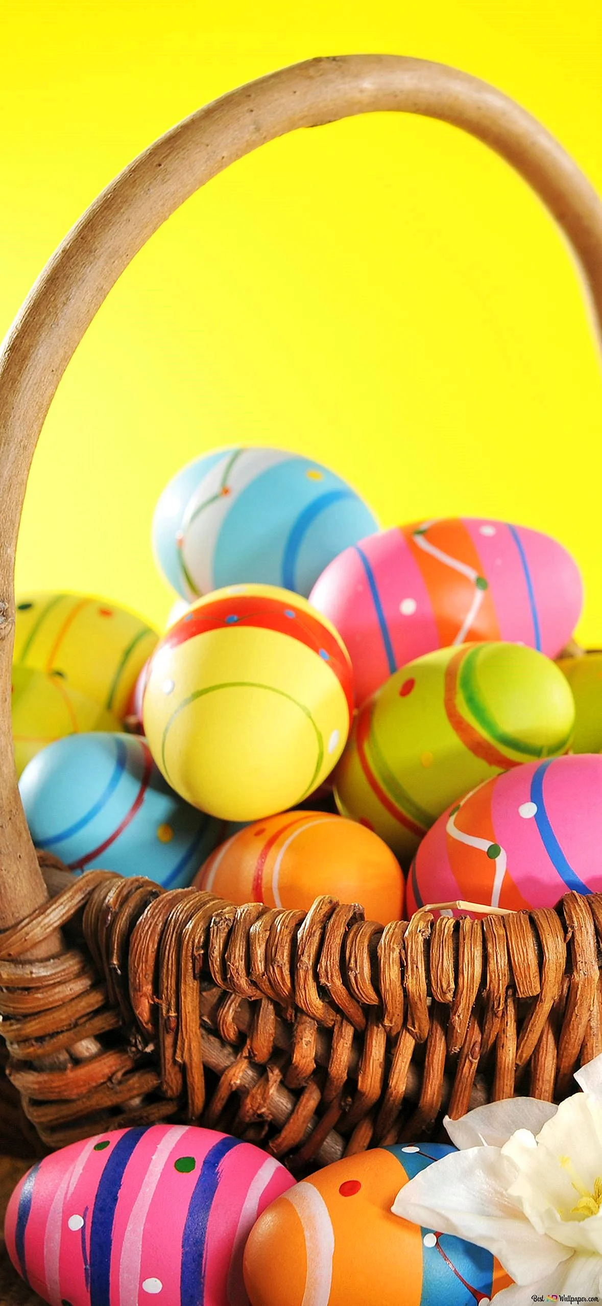 Football Easter Baskets Wallpaper for iPhone 14 Pro