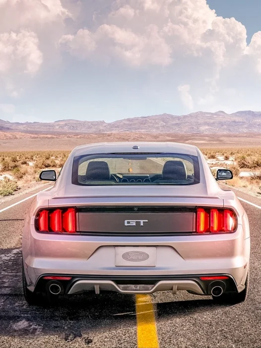 Ford Mustang in Desert Wallpaper