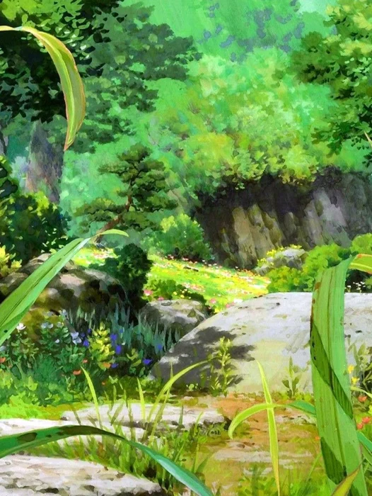 Forest Scenery Anime Wallpaper