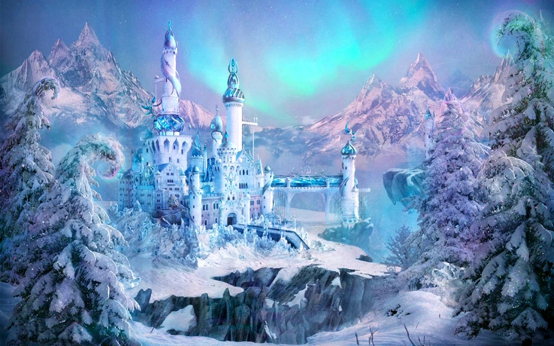 Frozen Castle Wallpaper