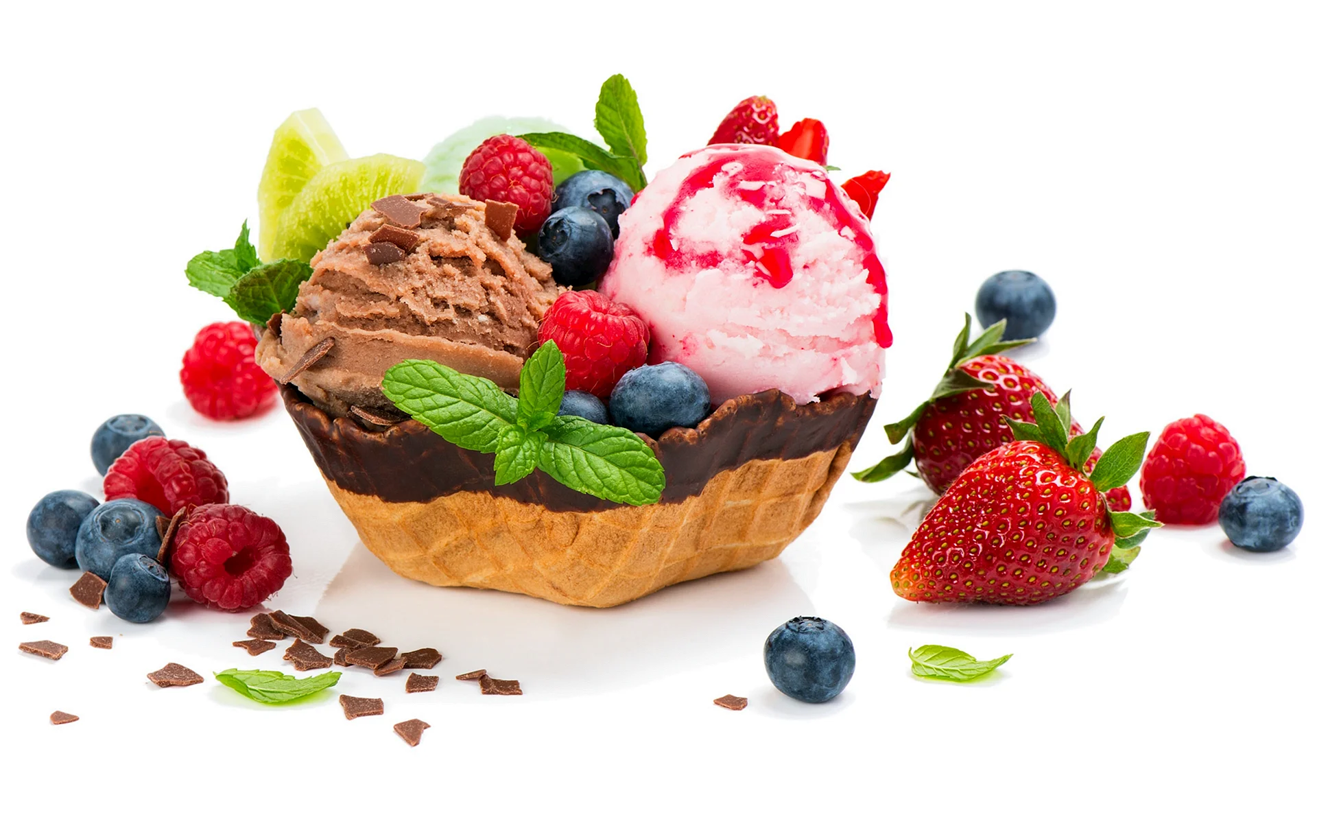 Fruit Ice Cream Wallpaper
