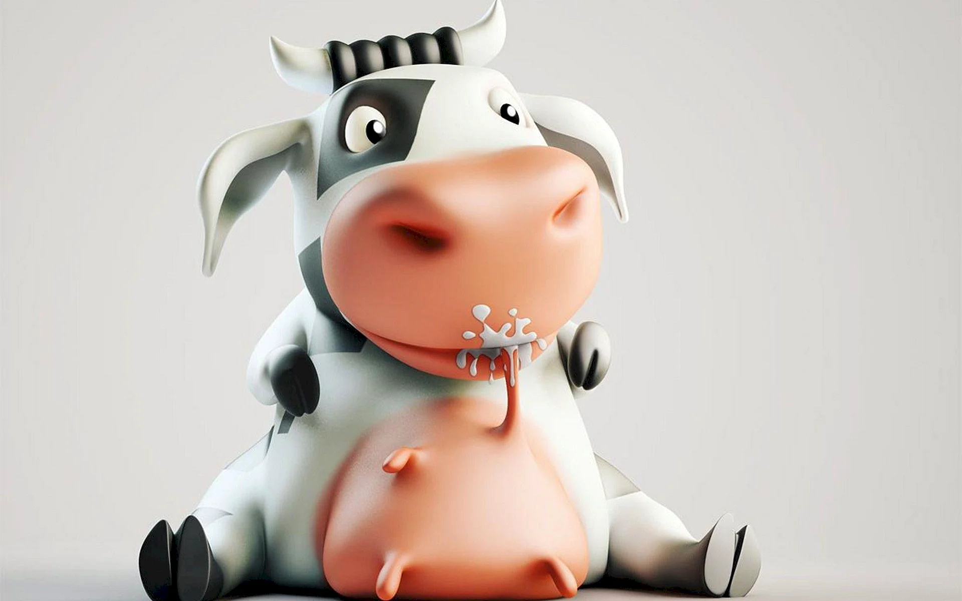 Funny cartoon Cow Wallpaper