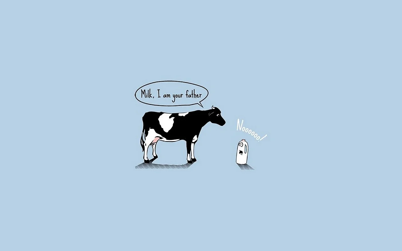 Funny Milk Wallpaper