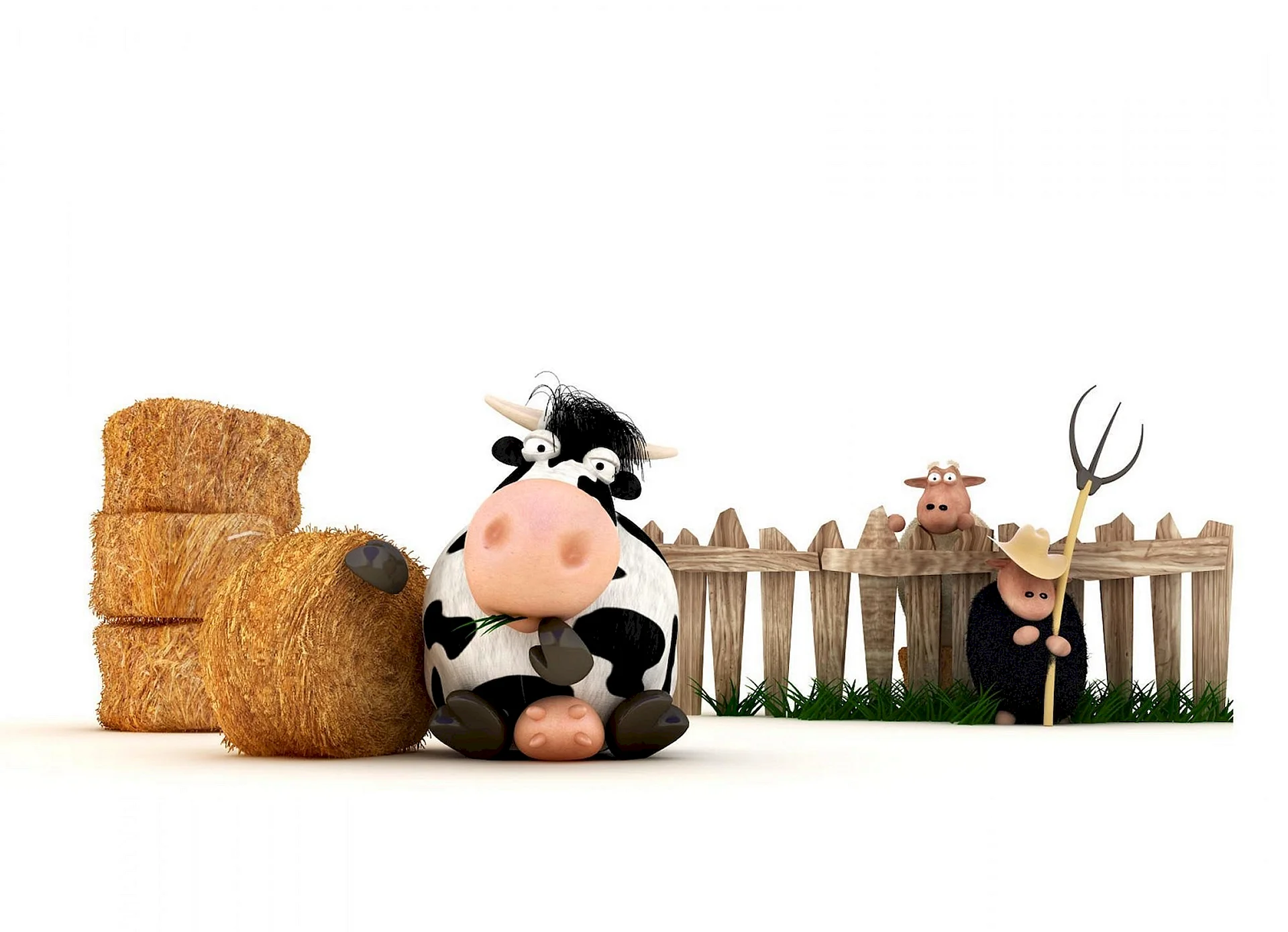 Funny Sheep 3D Wallpaper