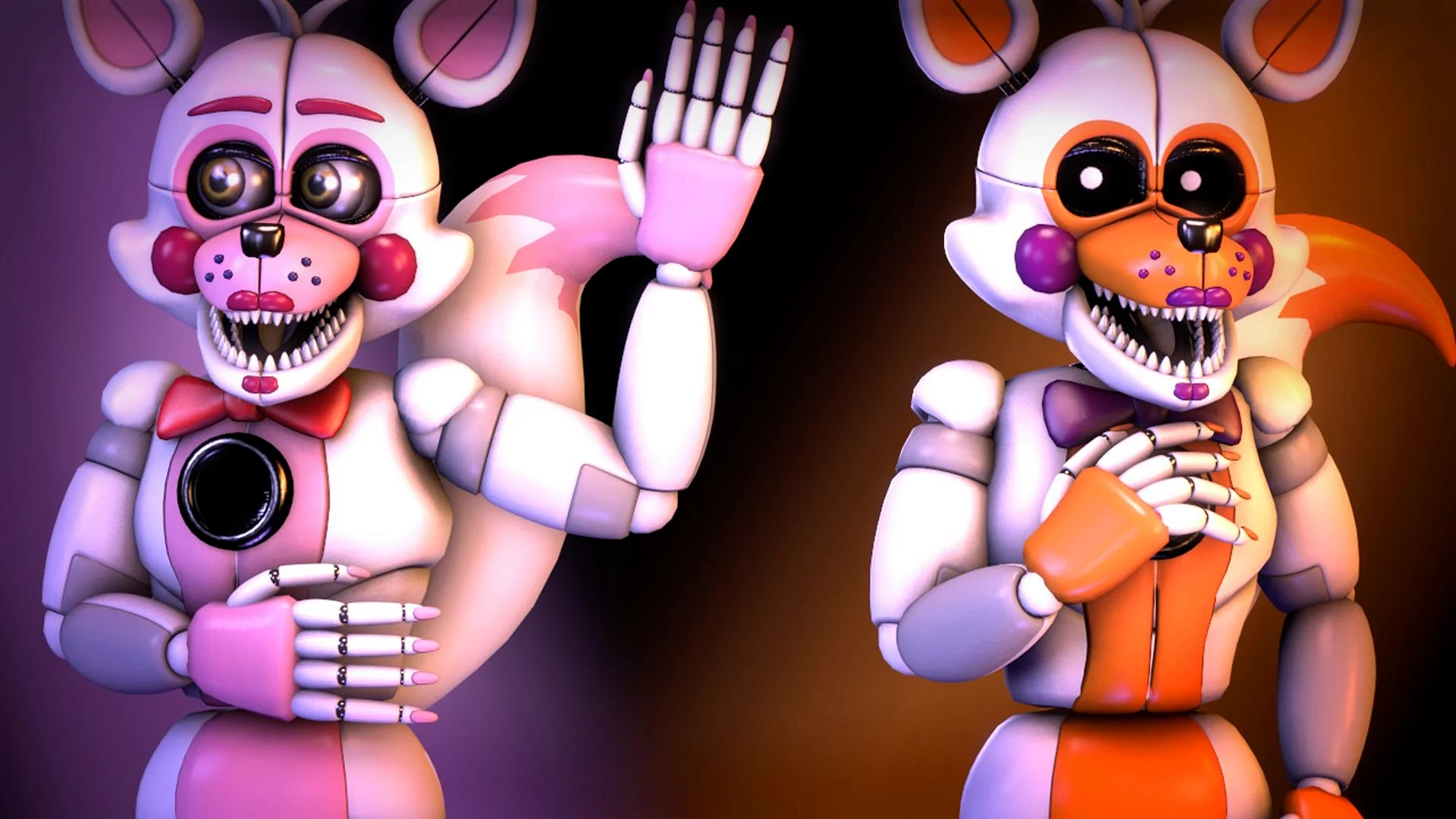 Funtime Foxy And Lolbit Wallpaper