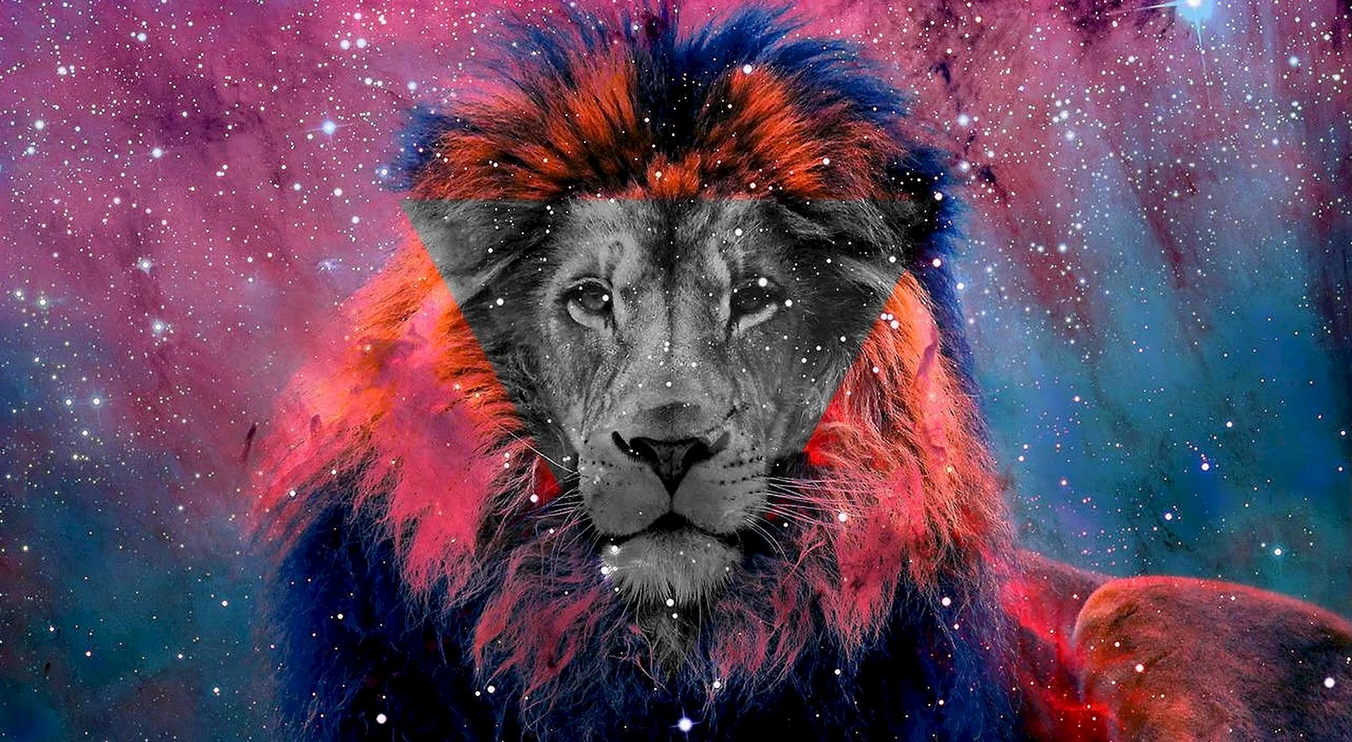 Galaxy Lion Wallpaper