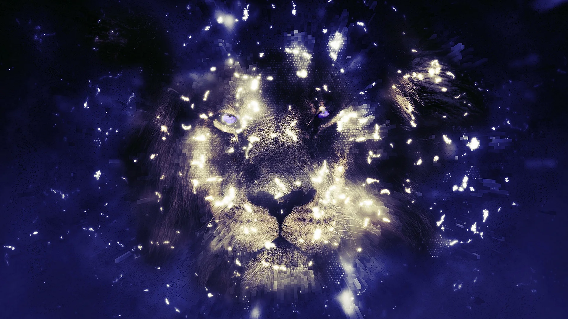 Galaxy Lion Wallpaper