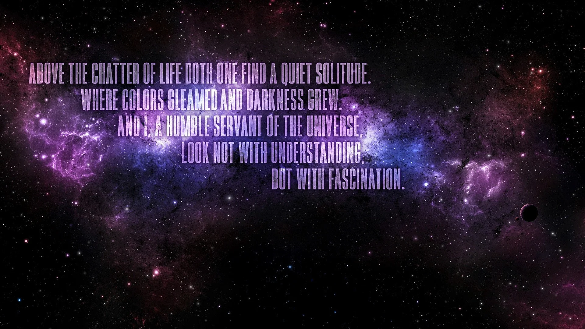 Galaxy Quotes Wallpaper