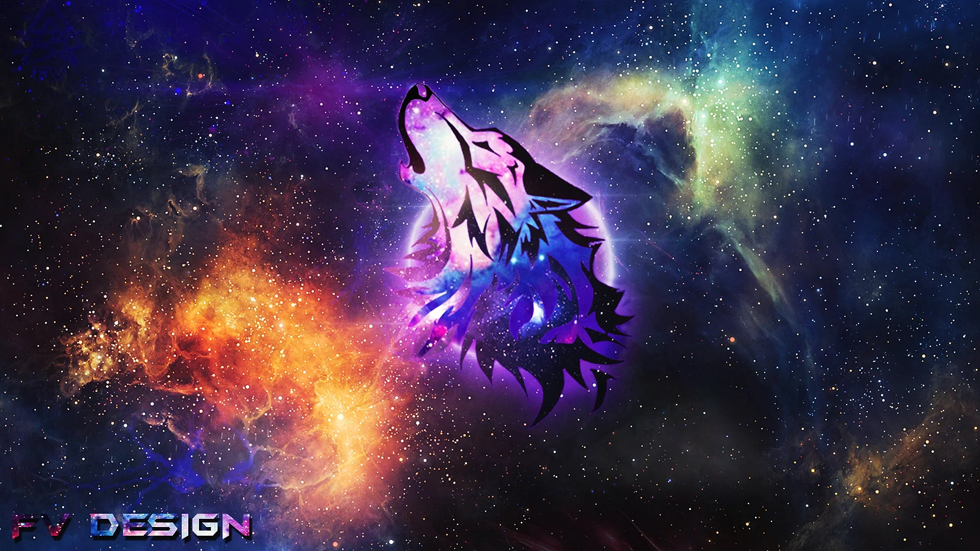 Galaxy Wolf Wallpaper