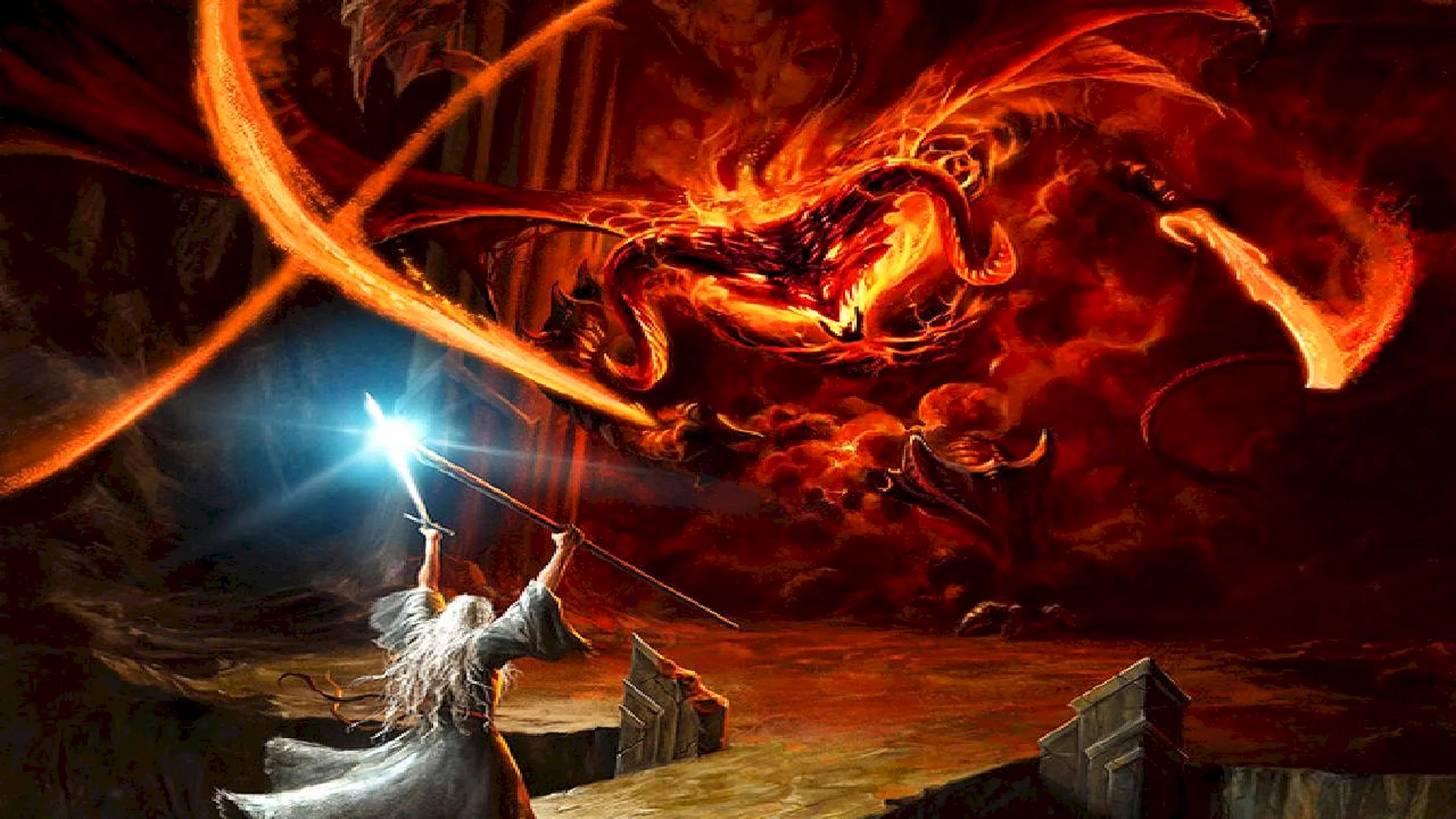 Gandalf Balrog Wallpaper