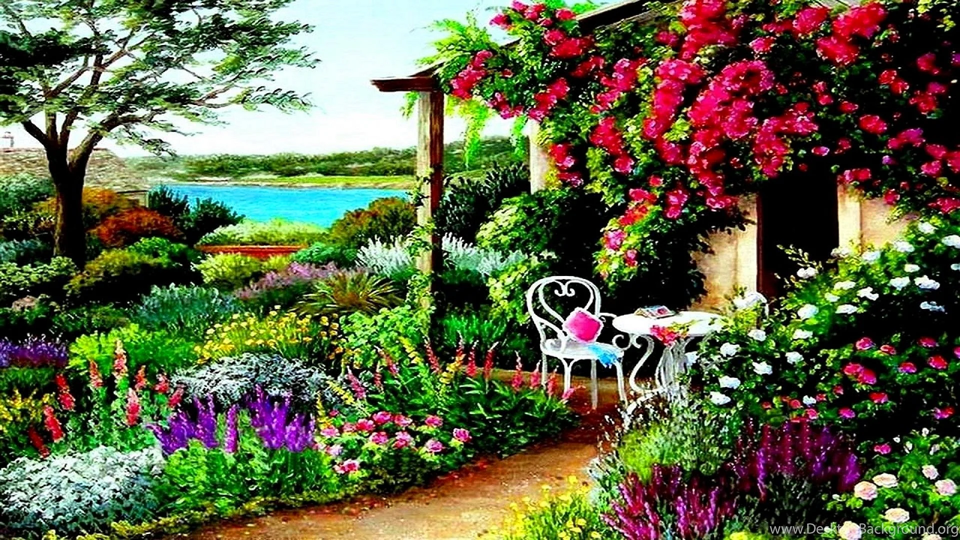 Garden Art Wallpaper