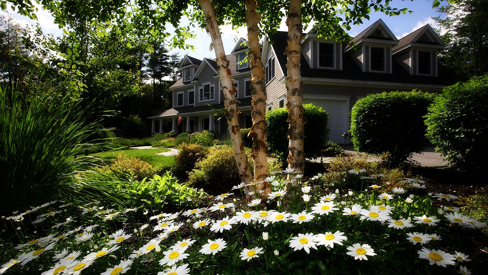Garden House Wallpaper