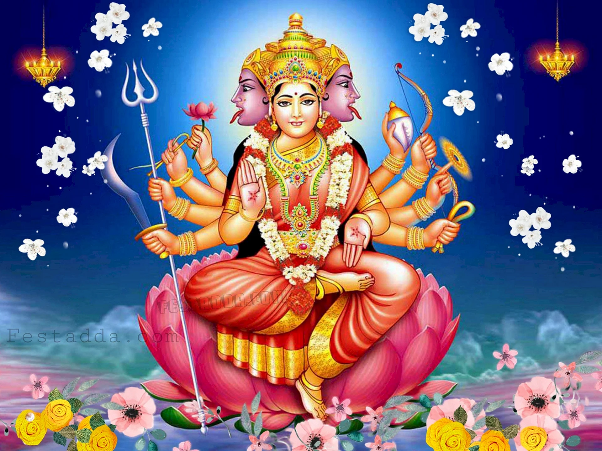 Gayatri Mata Wallpaper