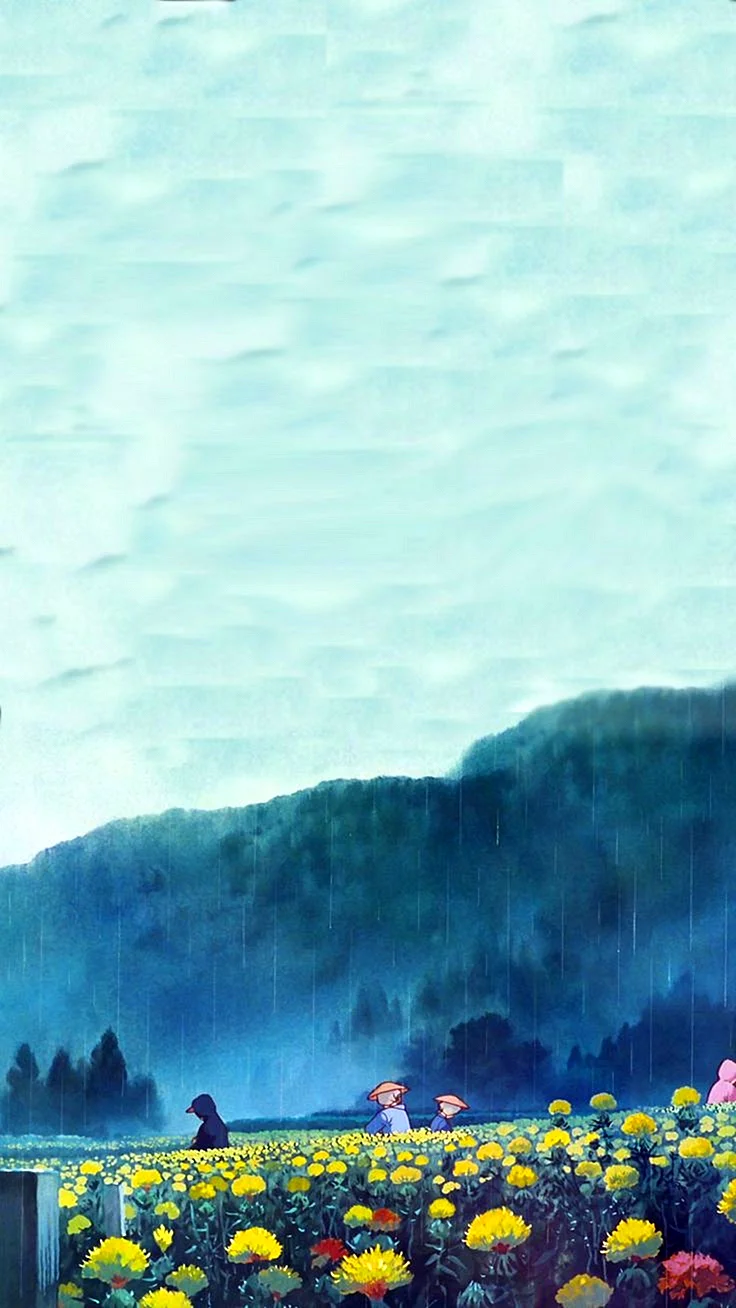 Ghibli Landscape Wallpaper For iPhone