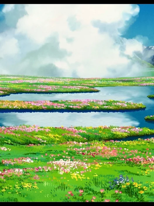 Ghibli Landscape Wallpaper