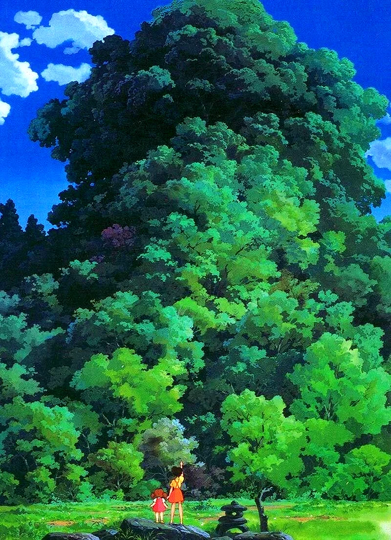 Ghibli Tree Wallpaper For iPhone