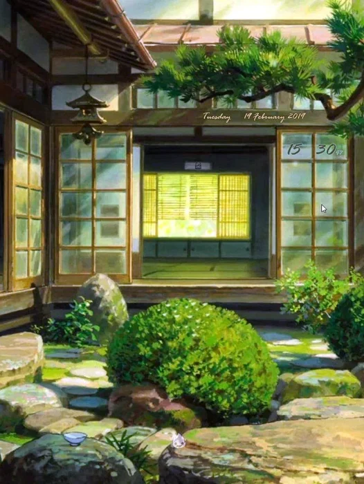Ghibli House Wallpaper
