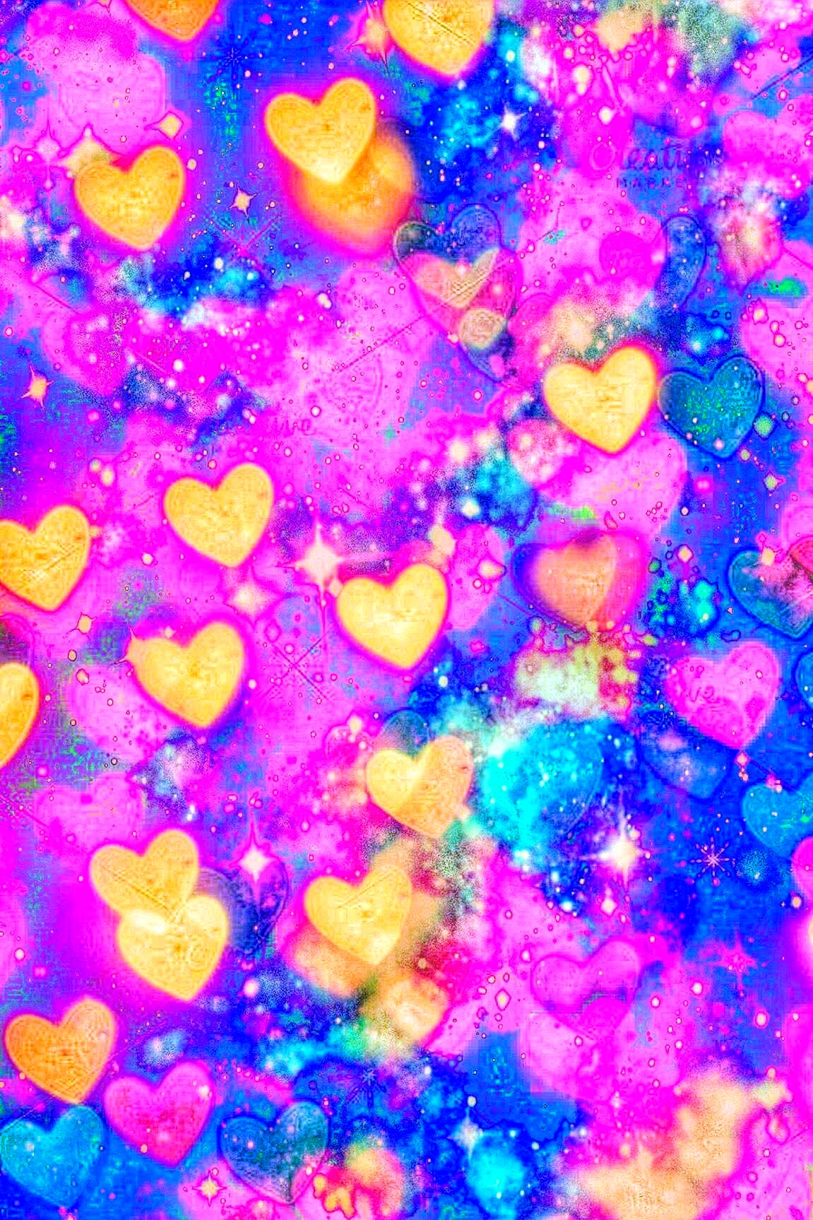 Glitter Pink And Blue Wallpaper