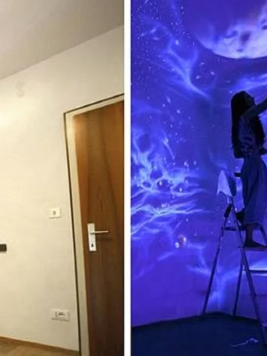 Glow Paint Wall Wallpaper