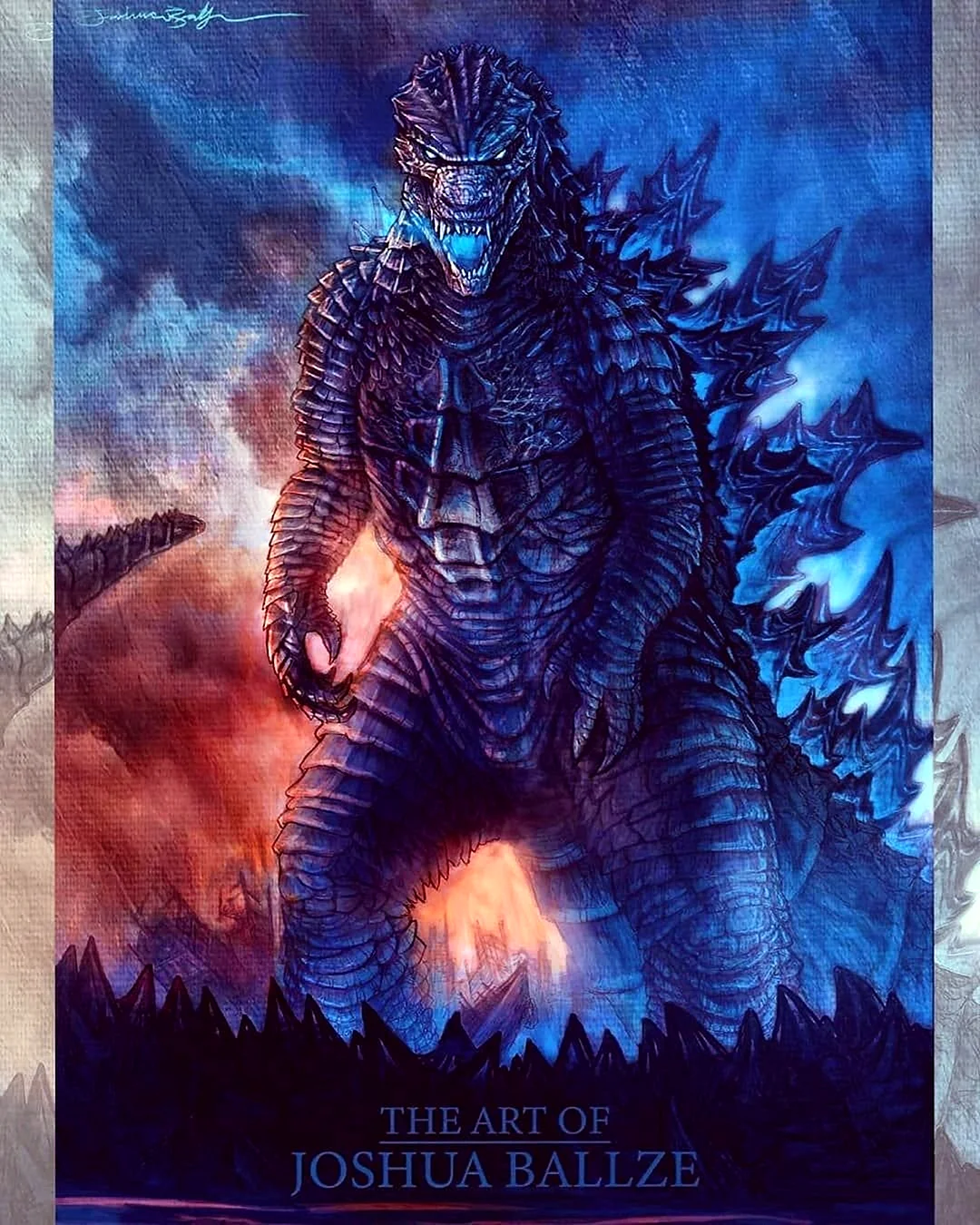 Godzilla 2014 Art Wallpaper For iPhone