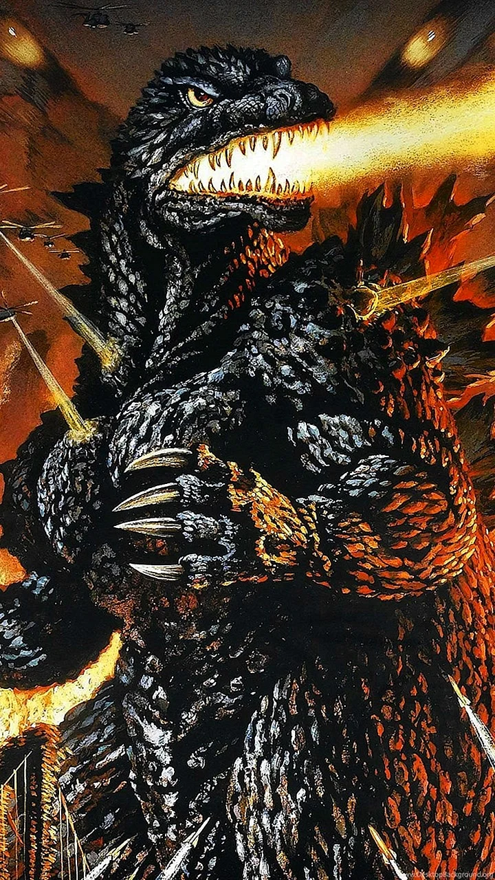 Godzilla Art Wallpaper For iPhone