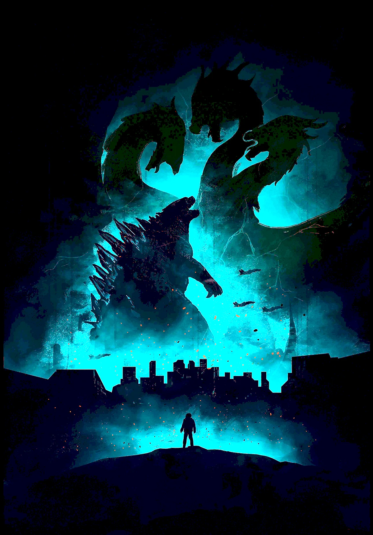 Godzilla Poster Wallpaper For iPhone