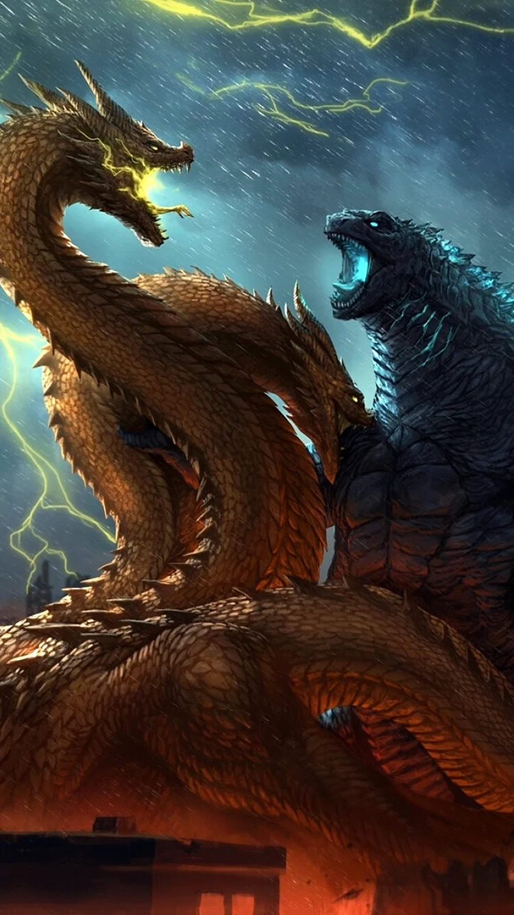 Godzilla Vs King Ghidorah Wallpaper For iPhone