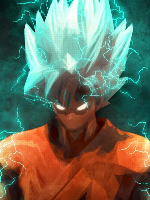Goku Digital Nike Art Wallpaper For iPhone