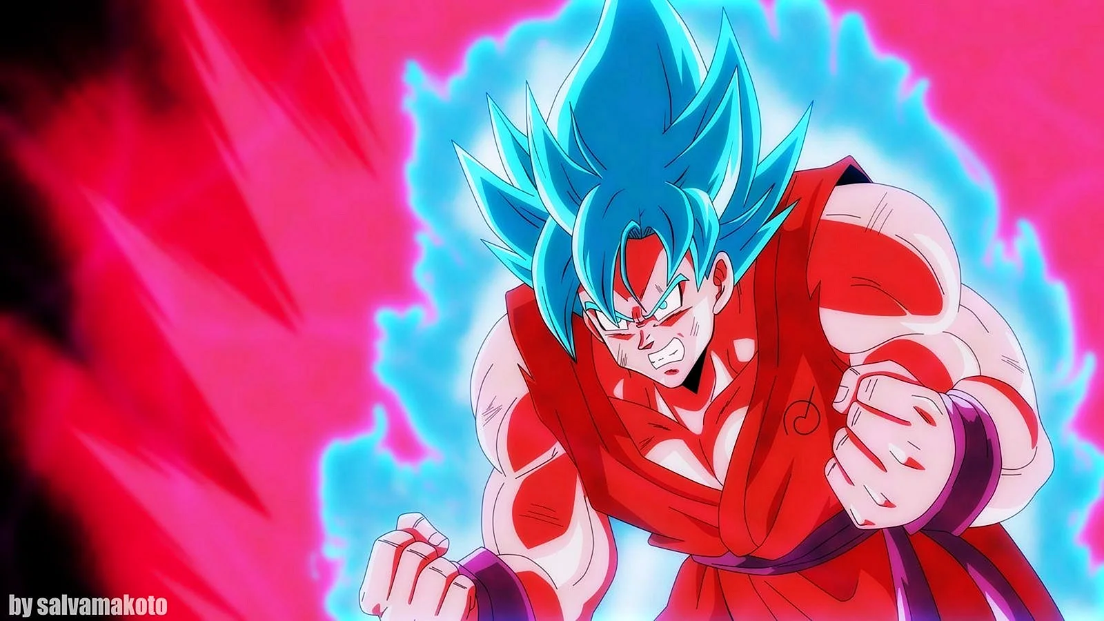 Goku Super Saiyan Blue Kaioken Wallpaper